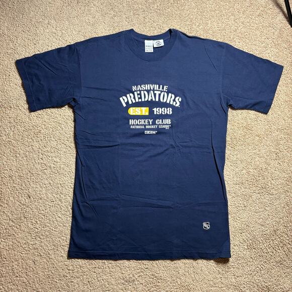 Vintage Y2K NASHVILLE PREDATORS 90’s National Hockey League men’s Sz 2XL NHL - Picture 1 of 7